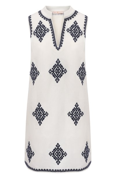 Женская туника из льна и вискозы TORY BURCH, арт. 48705