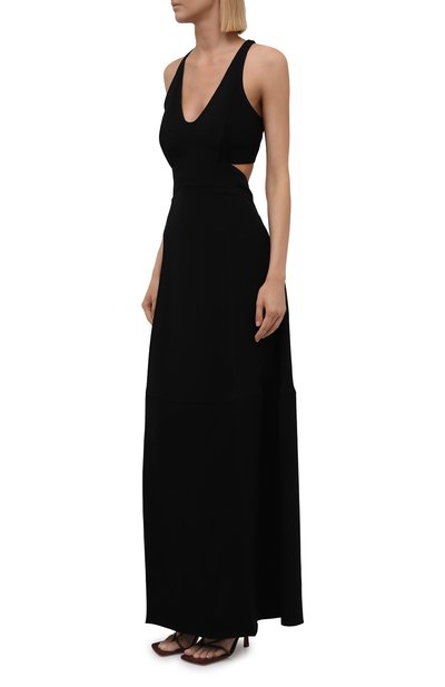 Платье из вискозы VICTORIA BECKHAM черного цвета по цене 205000 руб., арт. 1521WDR002874A, фото 3 Платье из вискозы VICTORIA BECKHAM, арт. 1521WDR002874A, фото 3