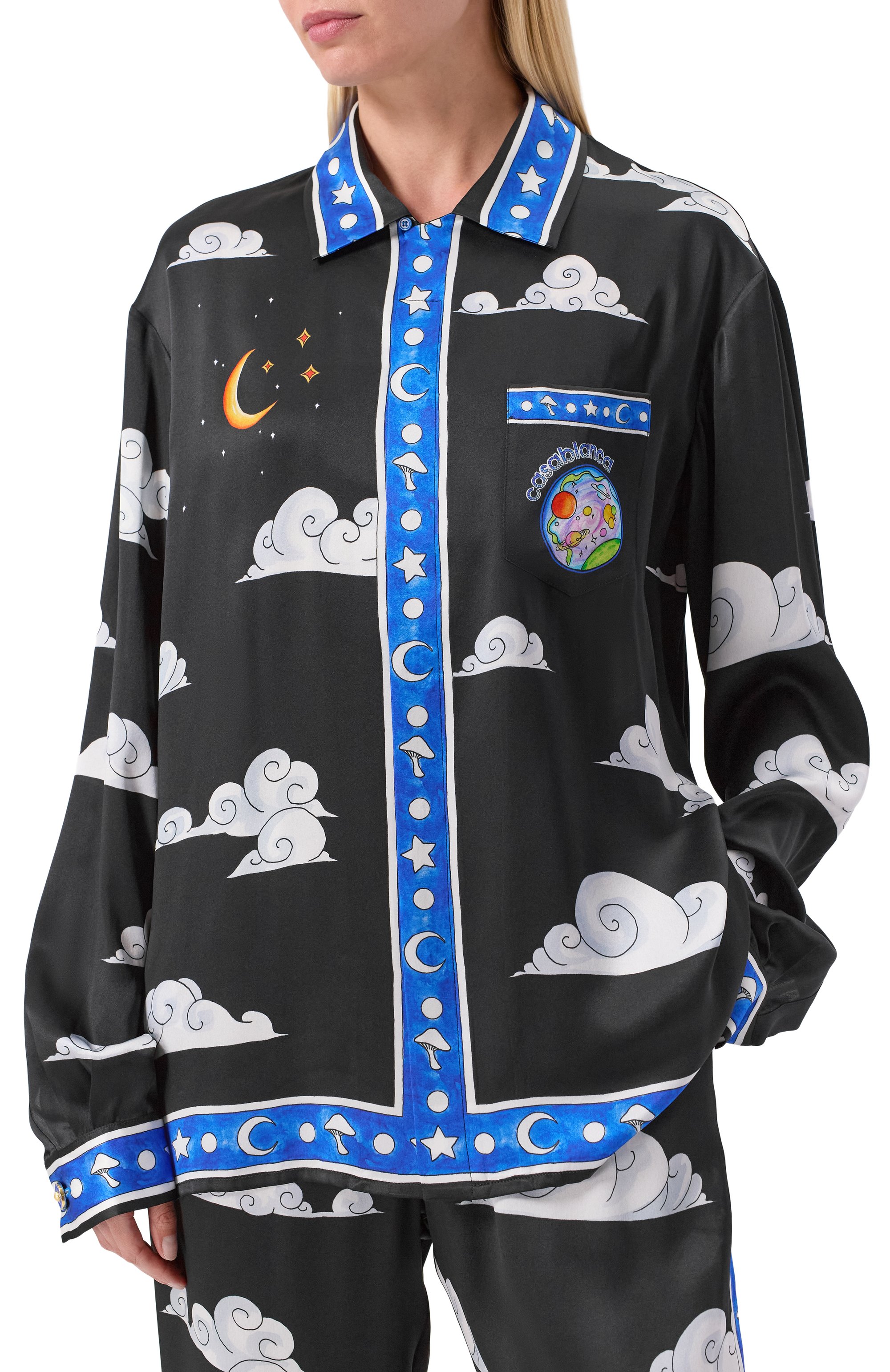 Шелковая блузка CASABLANCA, арт. UWS25SH00602, фото 3