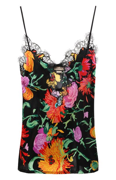 Шелковый топ gucci x ken scott GUCCI, арт. 650427 XUACI, фото 1