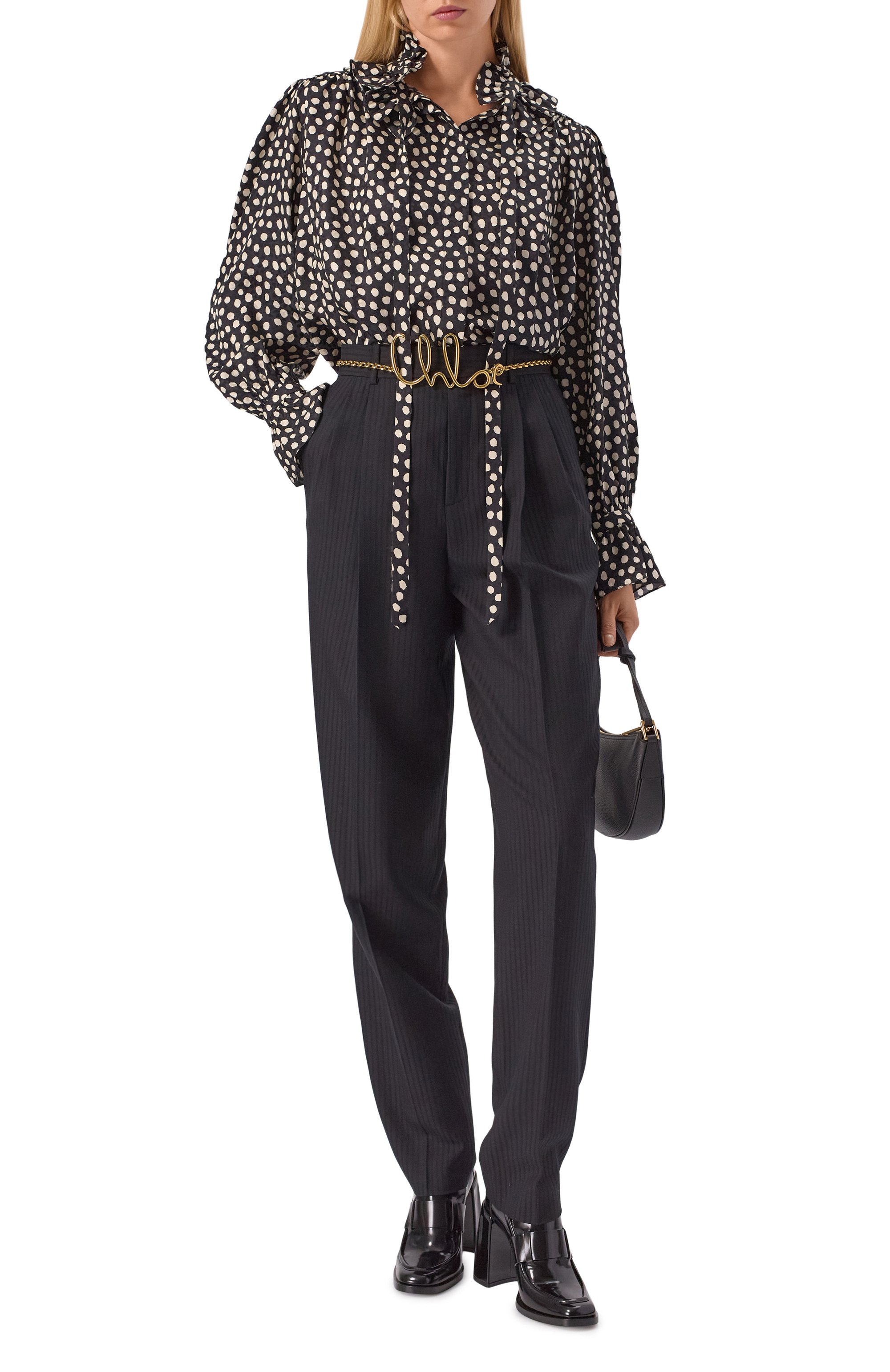 Шерстяные брюки CHLOÉ, арт. CH26SPA16065, фото 2