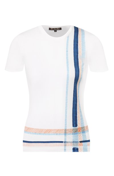 Женская хлопковая футболка LORO PIANA, арт. FAL0343