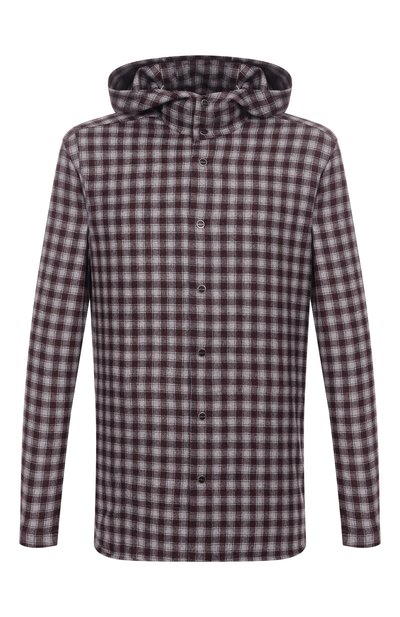 Мужская рубашка из шерсти и кашемира KITON, арт. UMCPETEK0167G21