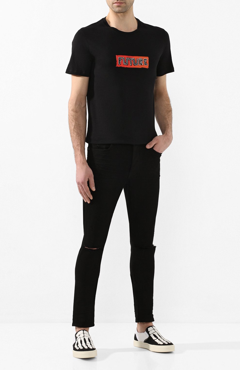 Текстильные слипоны AMIRI, арт. Y0F23271CL, фото 2