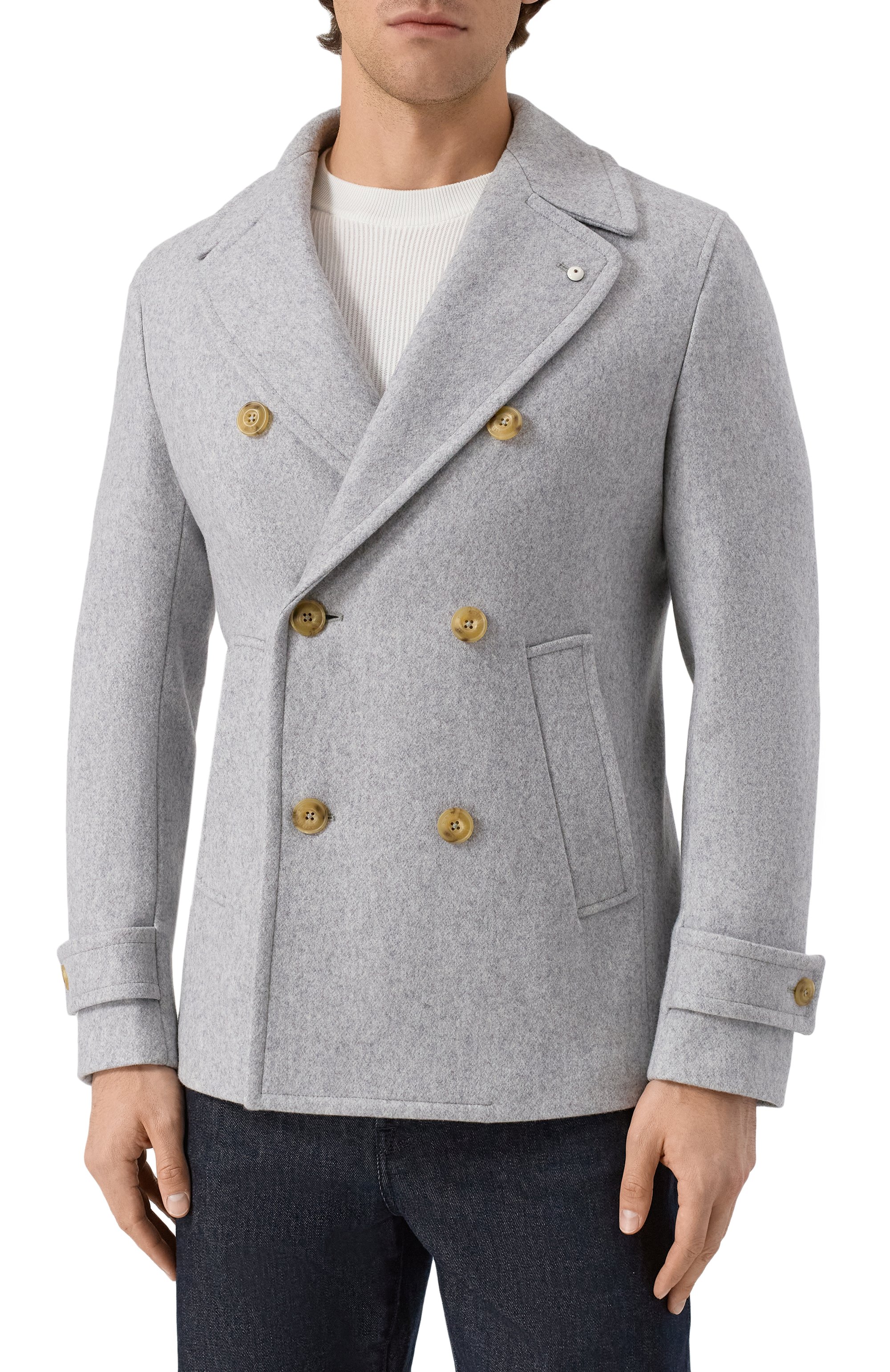 Бушлат из шерсти и кашемира L.B.M. 1911, арт. 9324/57516, фото 3