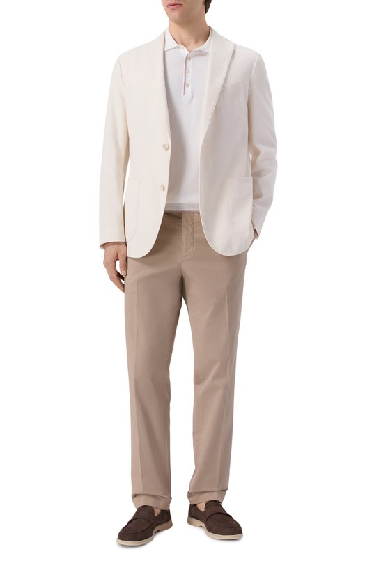 Хлопковый пиджак Boglioli N1302Q/SB6754 Кремовый  N1302Q/SB6754 Фото 2