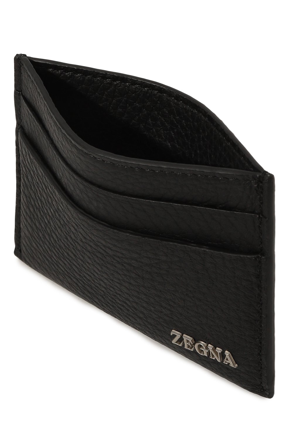 Кожаный футляр для кредитных карт ZEGNA черного цвета по цене 39950 руб., арт. LHCVM/E1817Z, фото 3 Кожаный футляр для кредитных карт ZEGNA, арт. LHCVM/E1817Z, фото 3