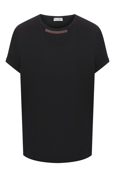 Женская хлопковая футболка BRUNELLO CUCINELLI, арт. M0T18BB110