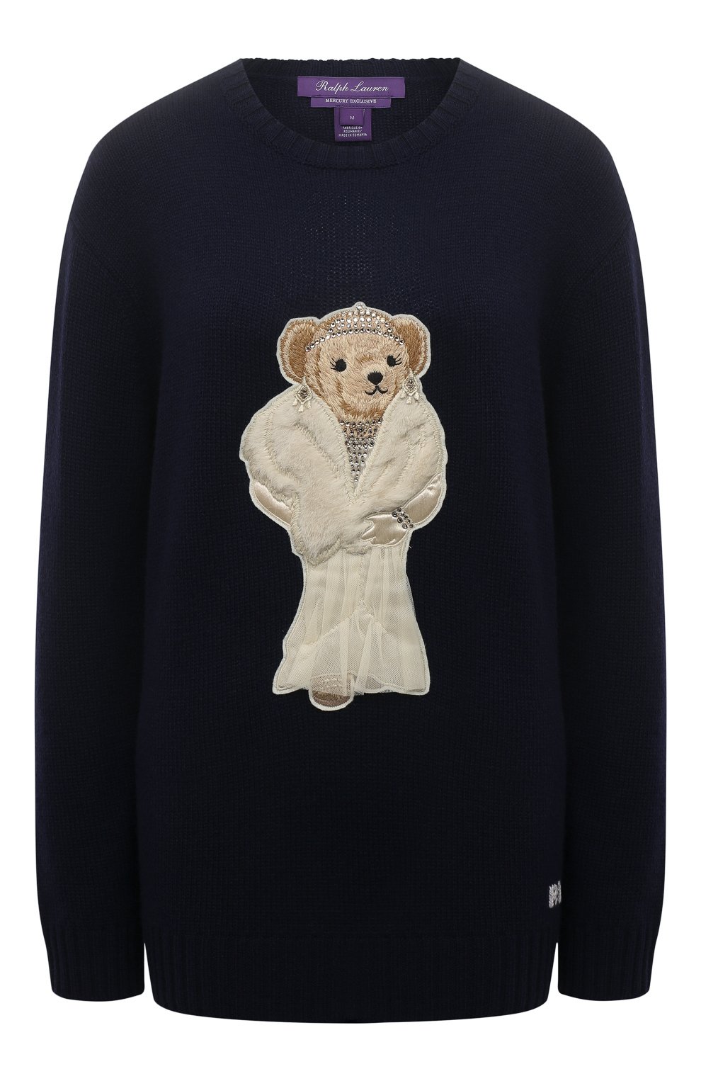 Кашемировый пуловер RALPH LAUREN синего цвета по цене 215500 руб., арт. 290867890001/CG, фото 1 Кашемировый пуловер RALPH LAUREN, арт. 290867890001/CG, фото 1
