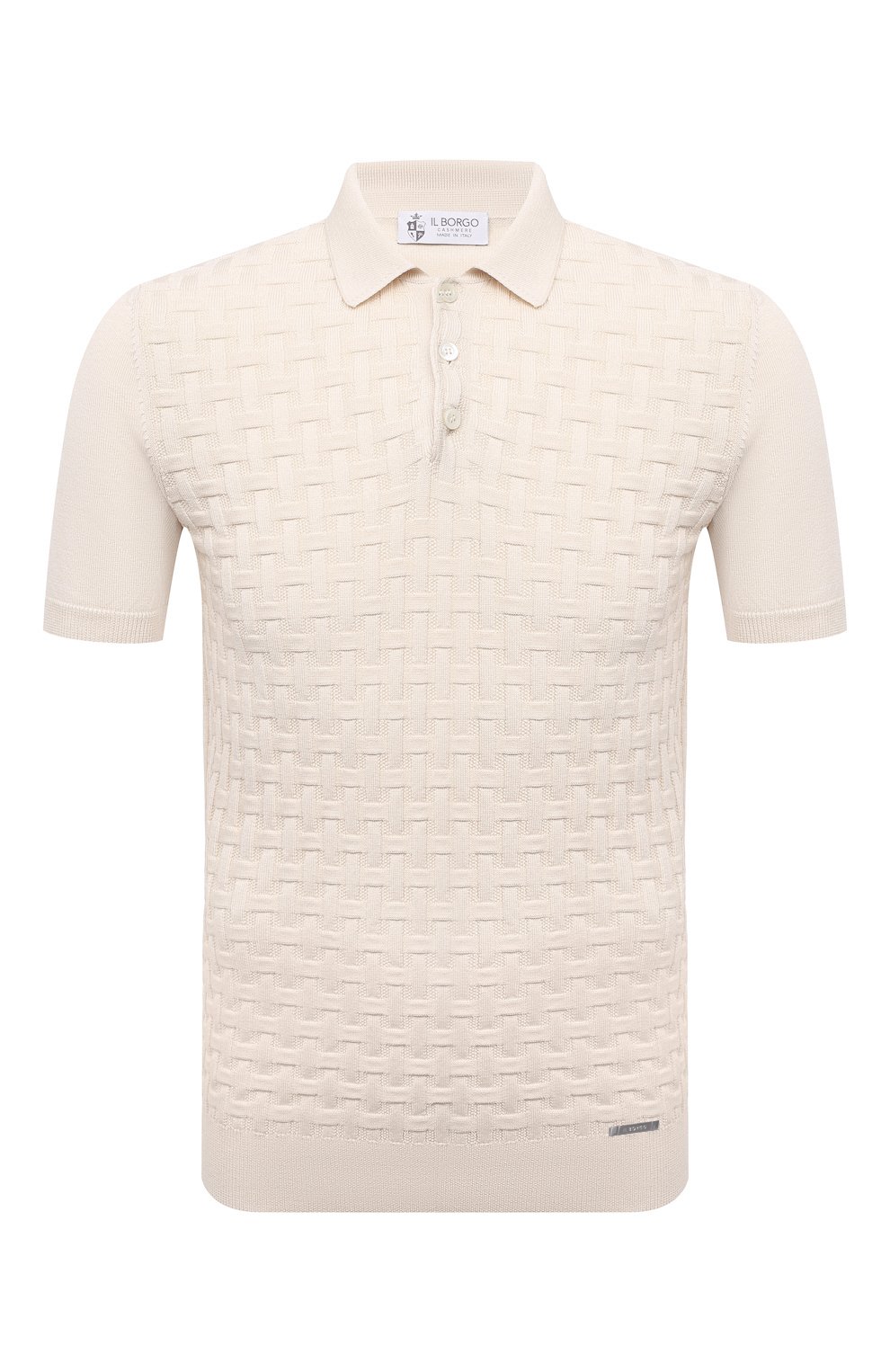 Поло из шелка и хлопка IL BORGO CASHMERE кремового цвета по цене 57350 руб., арт. 56-1991-01G0, фото 1 Поло из шелка и хлопка IL BORGO CASHMERE, арт. 56-1991-01G0, фото 1