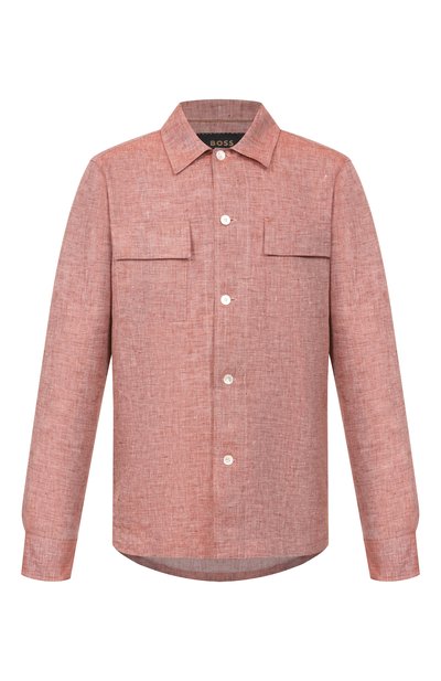 Мужская льняная рубашка BOSS CAMEL, арт. 50560326