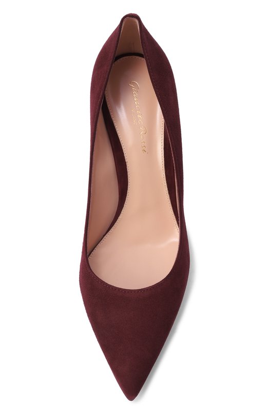 Замшевые туфли Gianvito 70 Gianvito Rossi G26770.70RIC.CAMR0YA Бордовый  G26770.70RIC.CAMR0YA Фото 6