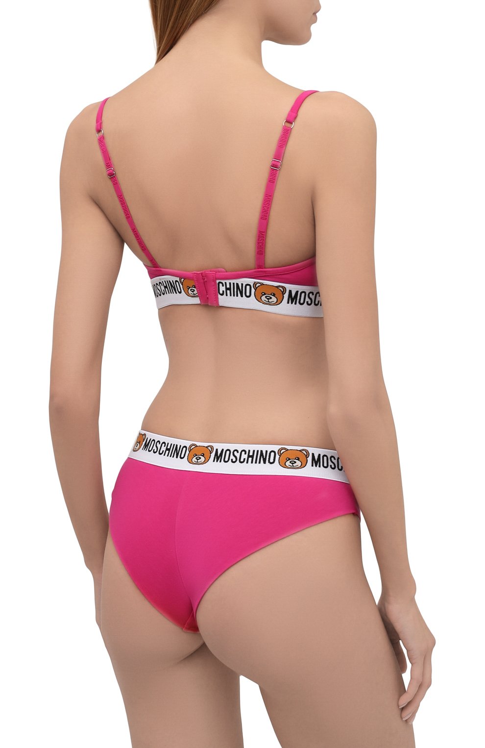 Комплект из двух трусов-слипов MOSCHINO фуксия цвета по цене 7995 руб., арт. A4711/9003, фото 3 Комплект из двух трусов-слипов MOSCHINO, арт. A4711/9003, фото 3
