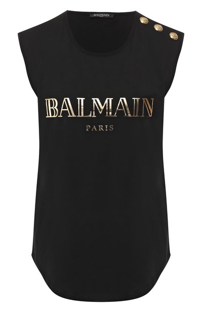 Женский хлопковый топ BALMAIN, арт. RF11075/I042