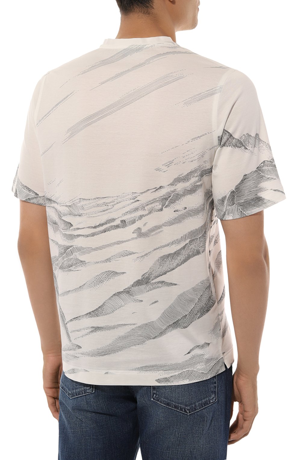 Хлопковая футболка ZILLI, арт. TSR02AM0100VLM000, фото 4