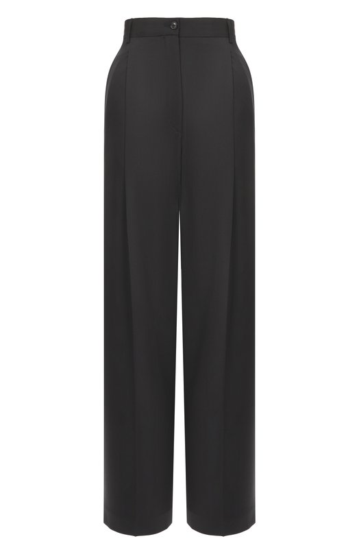 Шерстяные брюки Kiton D60101K0558G01 Чёрный D60101K0558G01