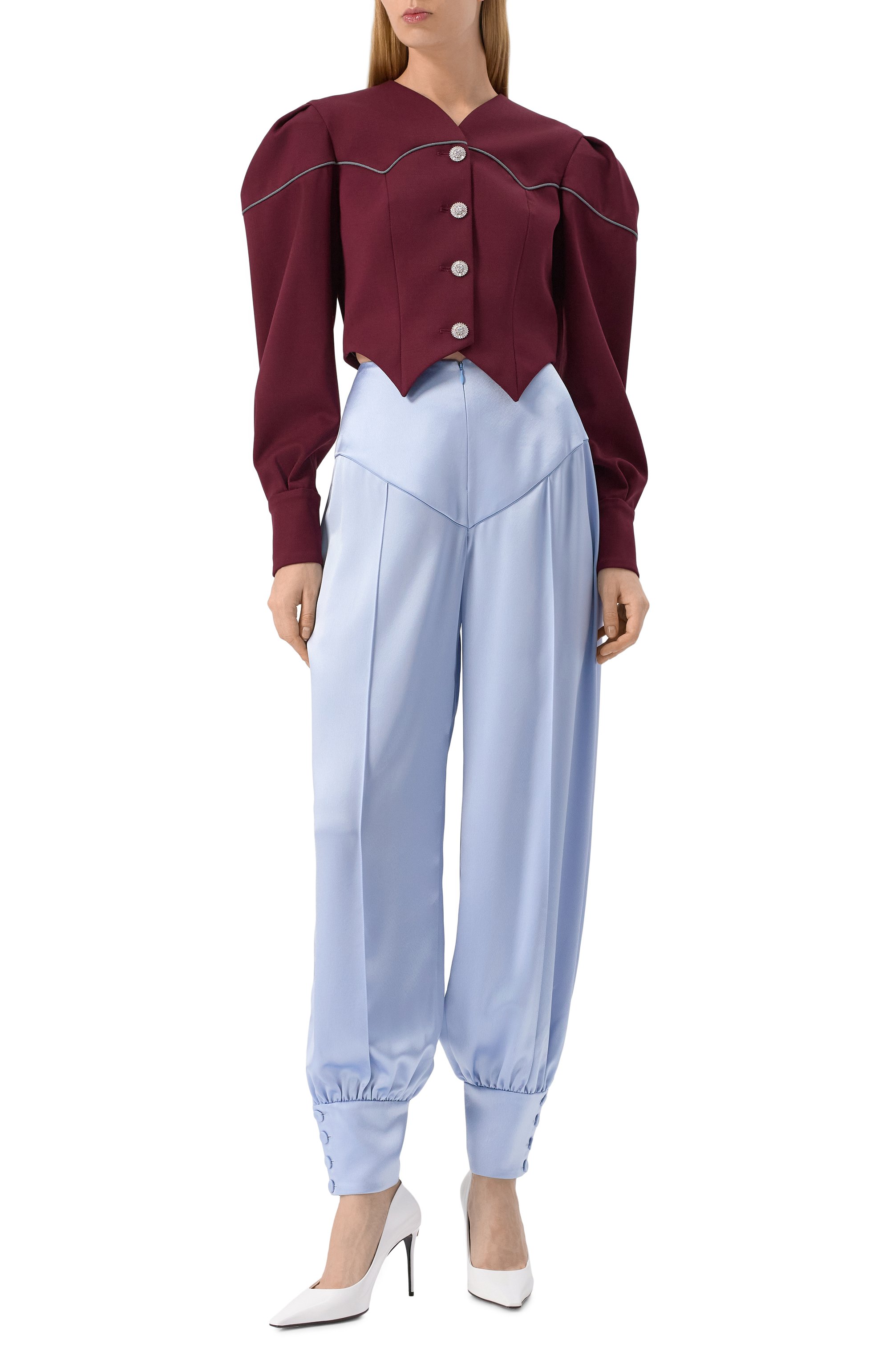 Атласные брюки ULYANA SERGEENKO, арт. PNT004FW24RESORT 0318Р24, фото 2