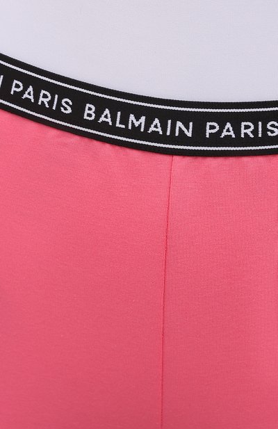 Хлопковые легинсы BALMAIN кораллового цвета по цене 25400 руб., арт. BPN095140, фото 5 Хлопковые легинсы BALMAIN, арт. BPN095140, фото 5