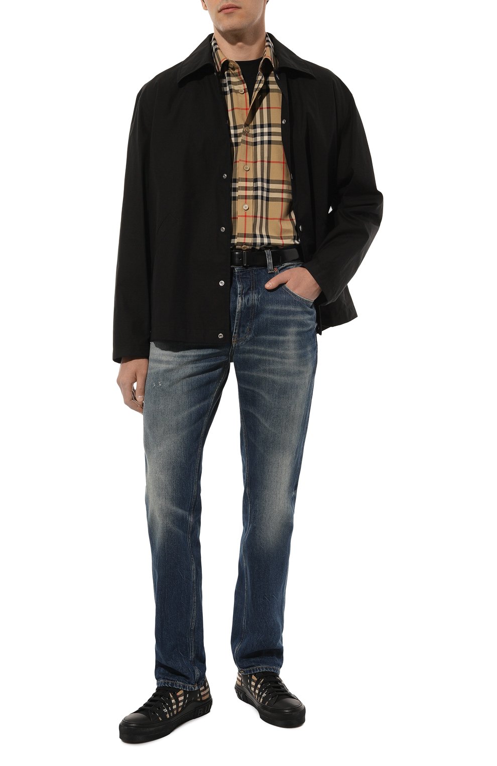 Комбинированные кеды jack BURBERRY, арт. 8070831, фото 2