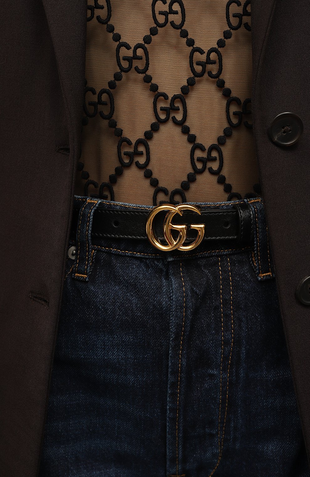 Кожаный ремень GUCCI, арт. 409417 0YA0O, фото 2