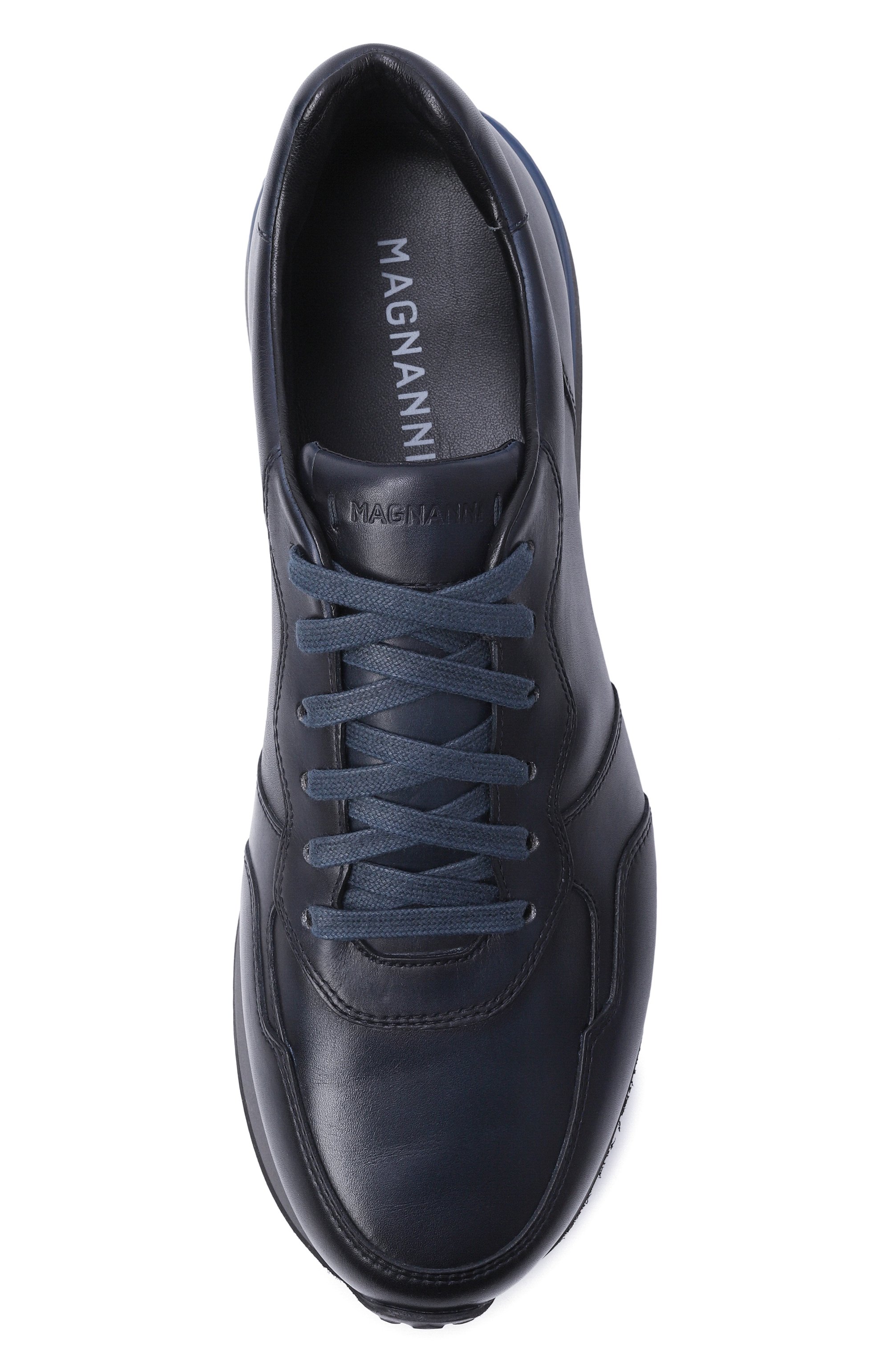 Кожаные кроссовки MAGNANNI темно-синего цвета по цене 49950 руб., арт. 26313/YUKI, фото 6 Кожаные кроссовки MAGNANNI, арт. 26313/YUKI, фото 6