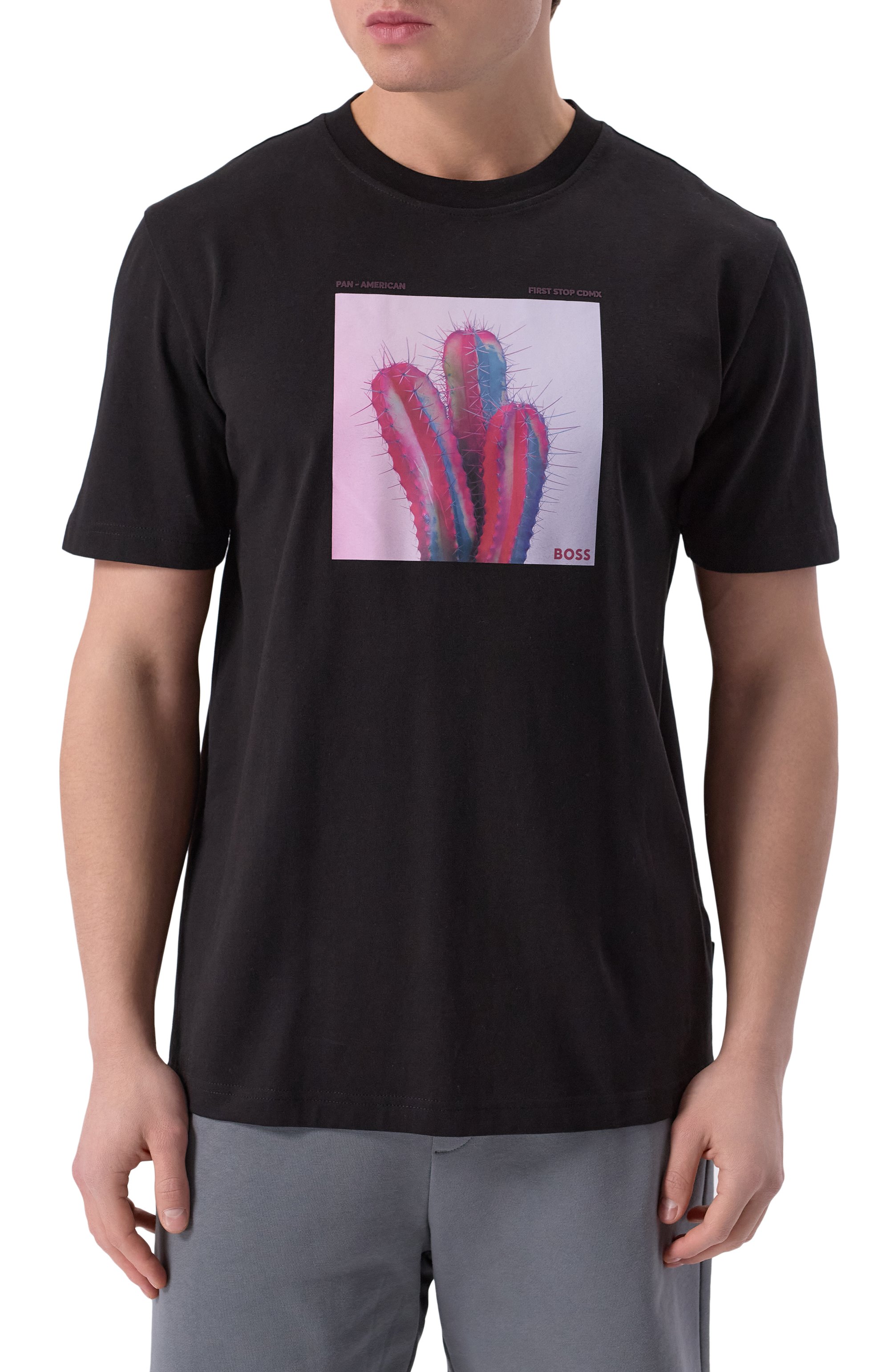 Хлопковая футболка BOSS ORANGE, арт. 50535079, фото 3