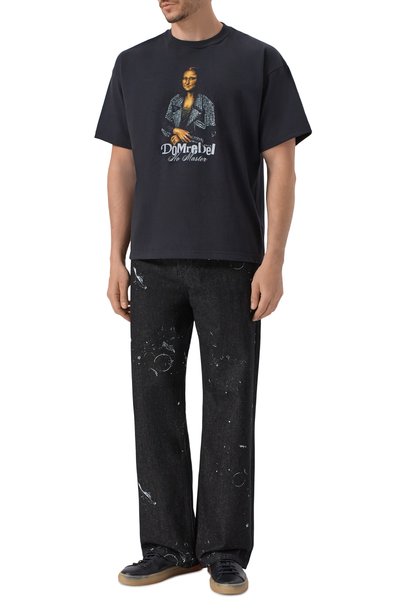 Хлопковая футболка DOMREBEL черного цвета по цене 22100 руб., арт. M SHE IS HER/T-SHIRT, фото 2 Хлопковая футболка DOMREBEL, арт. M SHE IS HER/T-SHIRT, фото 2