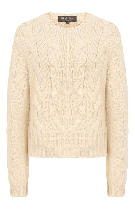 Кашемировый свитер Loro Piana FAN1644 Кремовый FAN1644