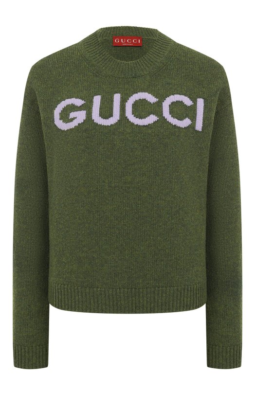 Шерстяной свитер Gucci 770072/XKEBC Зелёный 770072/XKEBC