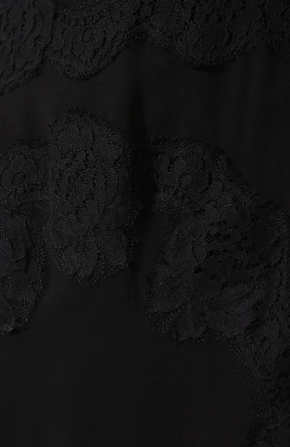 Юбка из смеси шелка и хлопка с кружевной отделкой DOLCE & GABBANA черного цвета по цене 123000 руб., арт. F4BG8T/FU1AR, фото 5 Юбка из смеси шелка и хлопка с кружевной отделкой DOLCE & GABBANA, арт. F4BG8T/FU1AR, фото 5