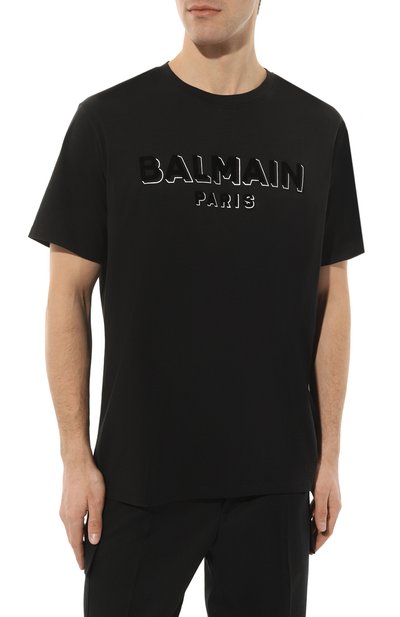 Хлопковая футболка BALMAIN, арт. CH1EG010/BB99, фото 3