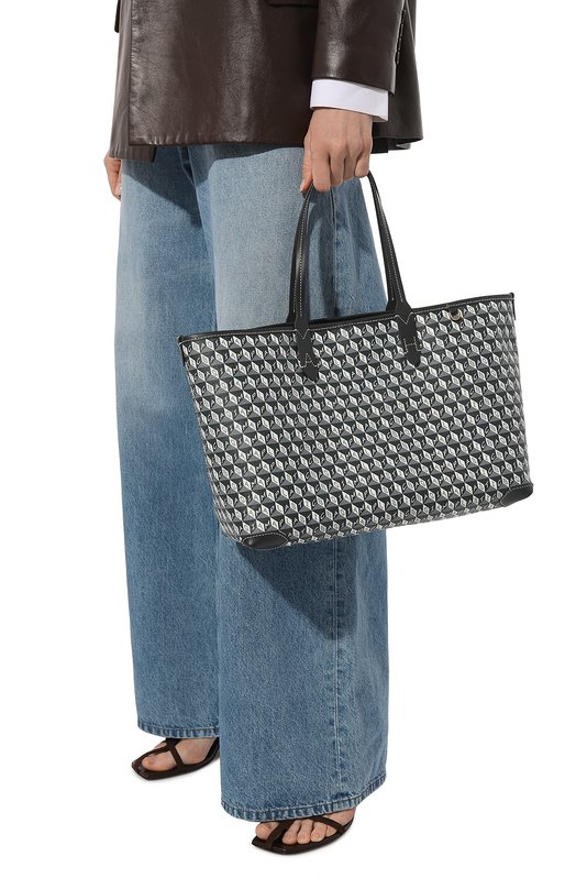 Сумка-тоут I Am A Plastic Anya Hindmarch Серый, фото 2