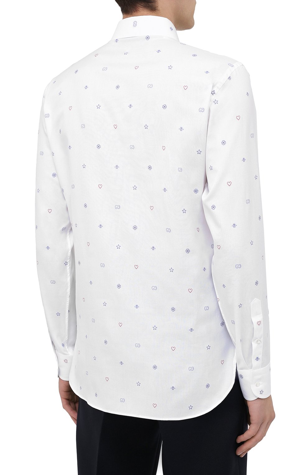 Хлопковая рубашка GUCCI, арт. 625883/ZAEDI, фото 4