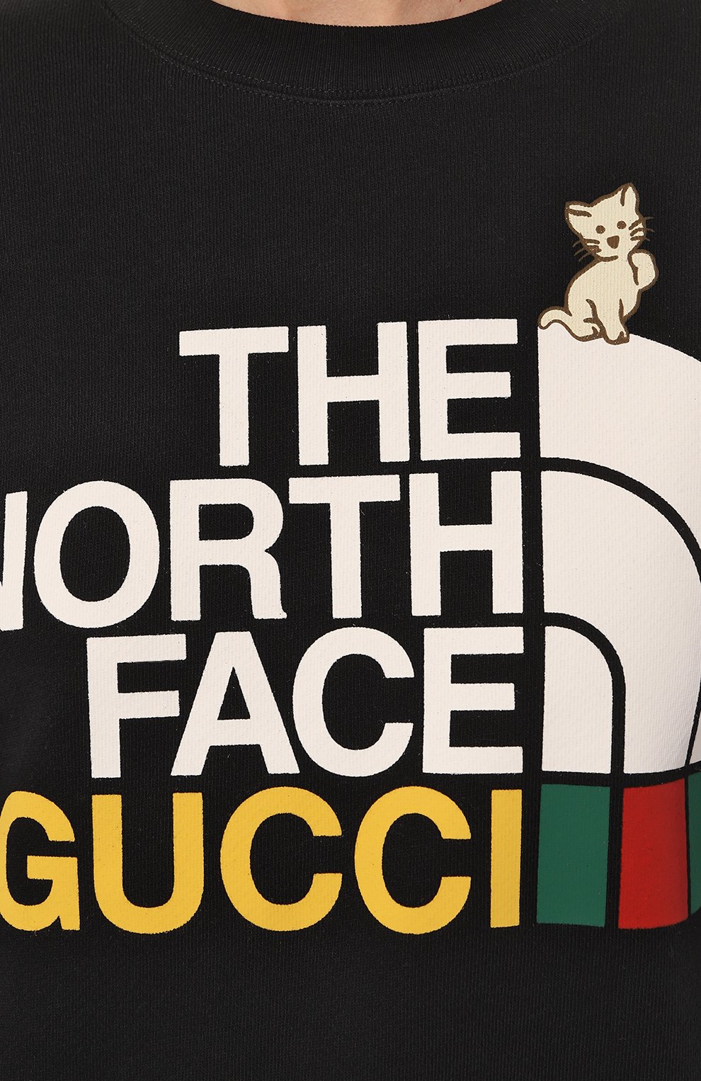 Хлопковый свитшот the north face x gucci GUCCI, арт. 617964 XJDTE, фото 5