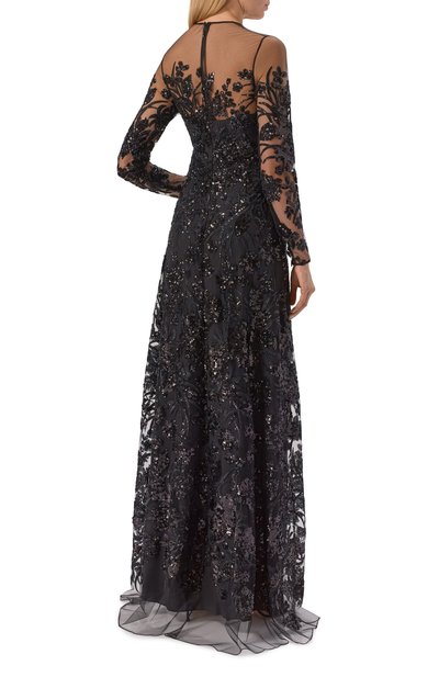 Платье с отделкой пайетками ZUHAIR MURAD, арт. RDR26051/TUEM016, фото 3