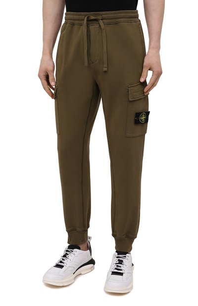 Хлопковые джоггеры STONE ISLAND, арт. 741565251, фото 3