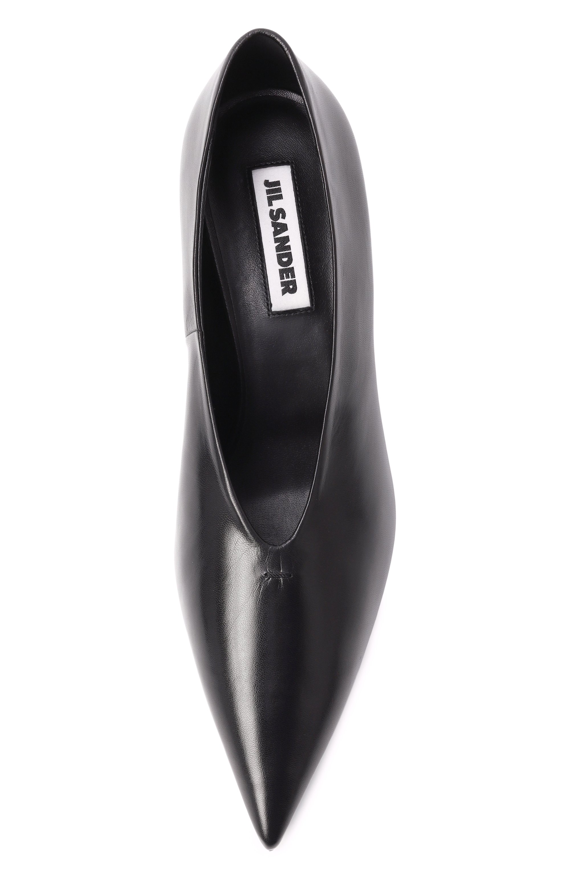 Кожаные туфли JIL SANDER черного цвета по цене 107000 руб., арт. J15WL0056/P8226, фото 6 Кожаные туфли JIL SANDER, арт. J15WL0056/P8226, фото 6