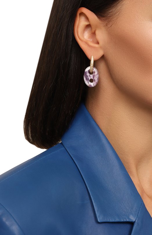 Моносерьга Crystal Haze Сиреневый, фото 2