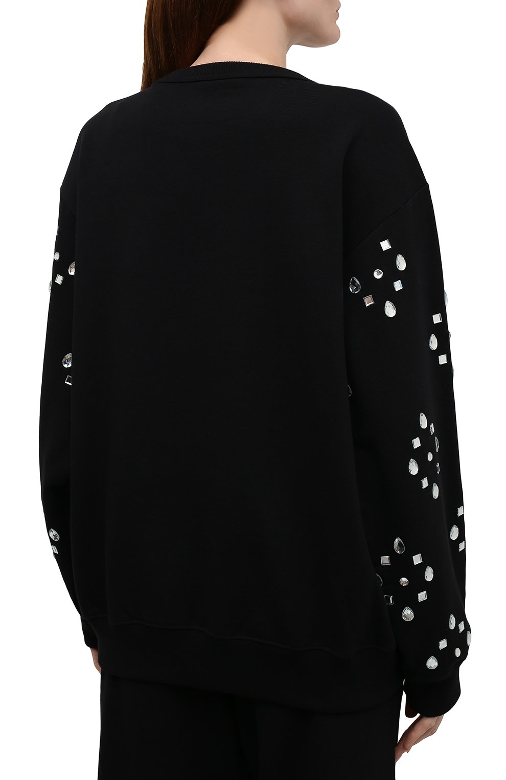 Хлопковый пуловер DRIES VAN NOTEN черного цвета по цене 49350 руб., арт. 212-031136-3608, фото 4 Хлопковый пуловер DRIES VAN NOTEN, арт. 212-031136-3608, фото 4