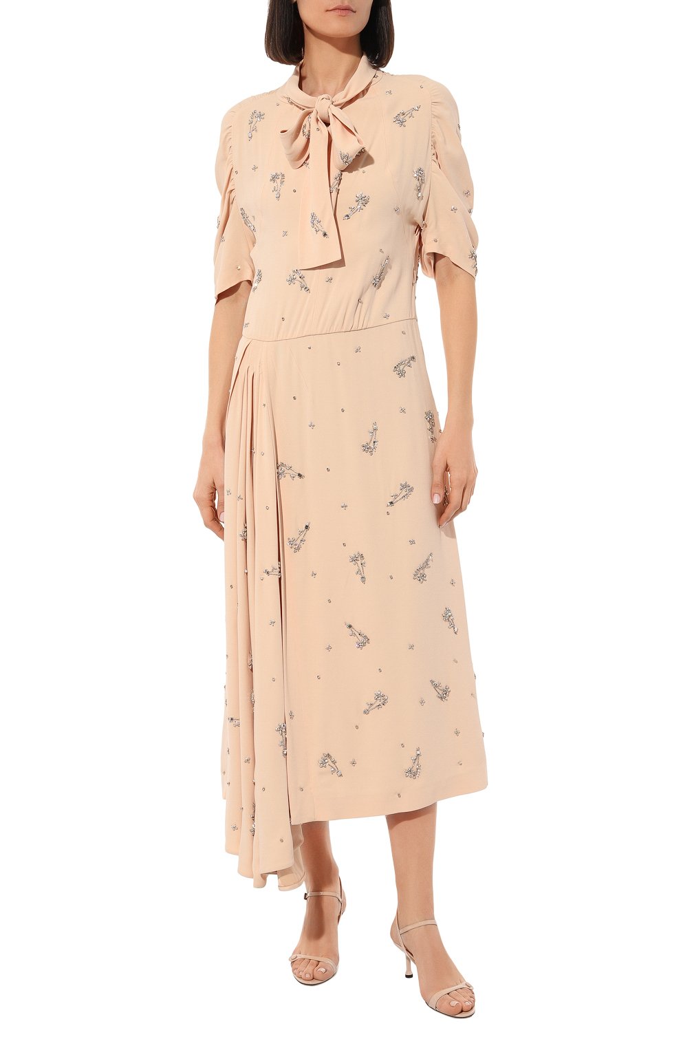 Платье с отделкой стразами PRADA, ар�т. P36S3R-1R14-F0924-182, фото 3