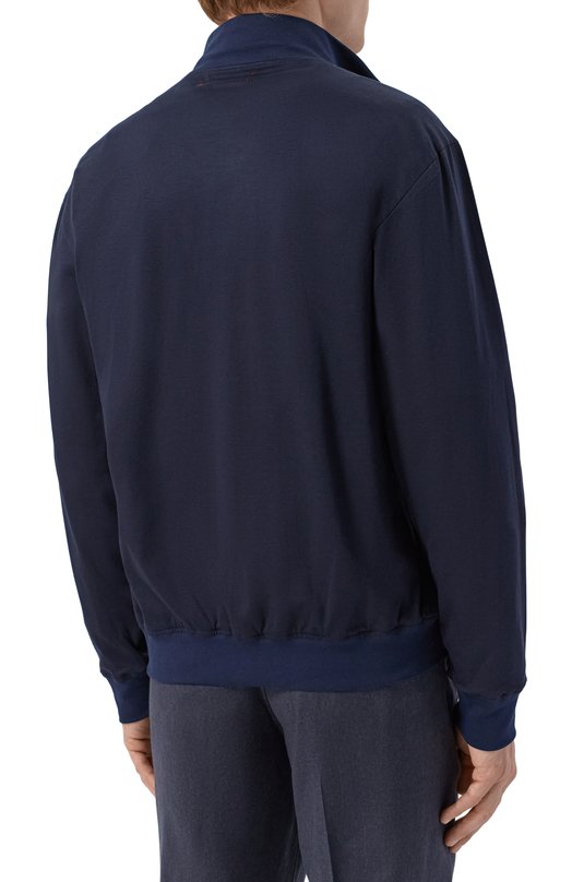 Хлопковая толстовка Kiton UMC032K06R49 Синий  UMC032K06R49 Фото 4