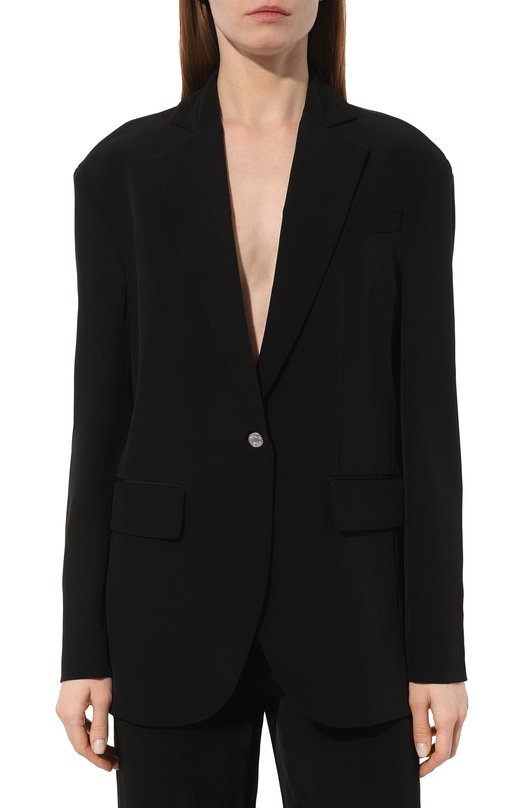 Жакет из вискозы M05CH1NO Jeans Чёрный, фото 3