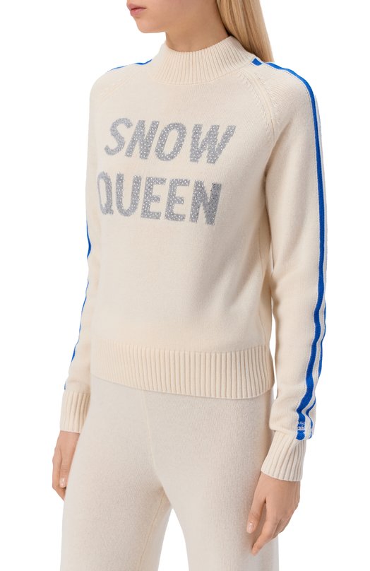 Пуловер из шерсти и вискозы MC2 Saint Barth PEA0001-04091I/PEAK Кремовый  PEA0001-04091I/PEAK Фото 3