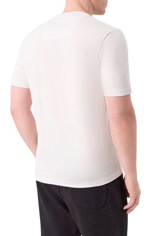 Хлопковая футболка Aeronautica Militare TS2536UJ00641 Белый  TS2536UJ00641 Фото 4