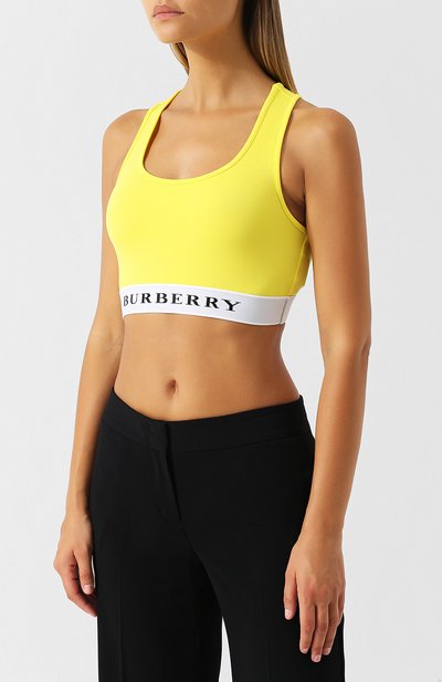 Укороченный топ с логотипом бренда BURBERRY, арт. 8001579, фото 3