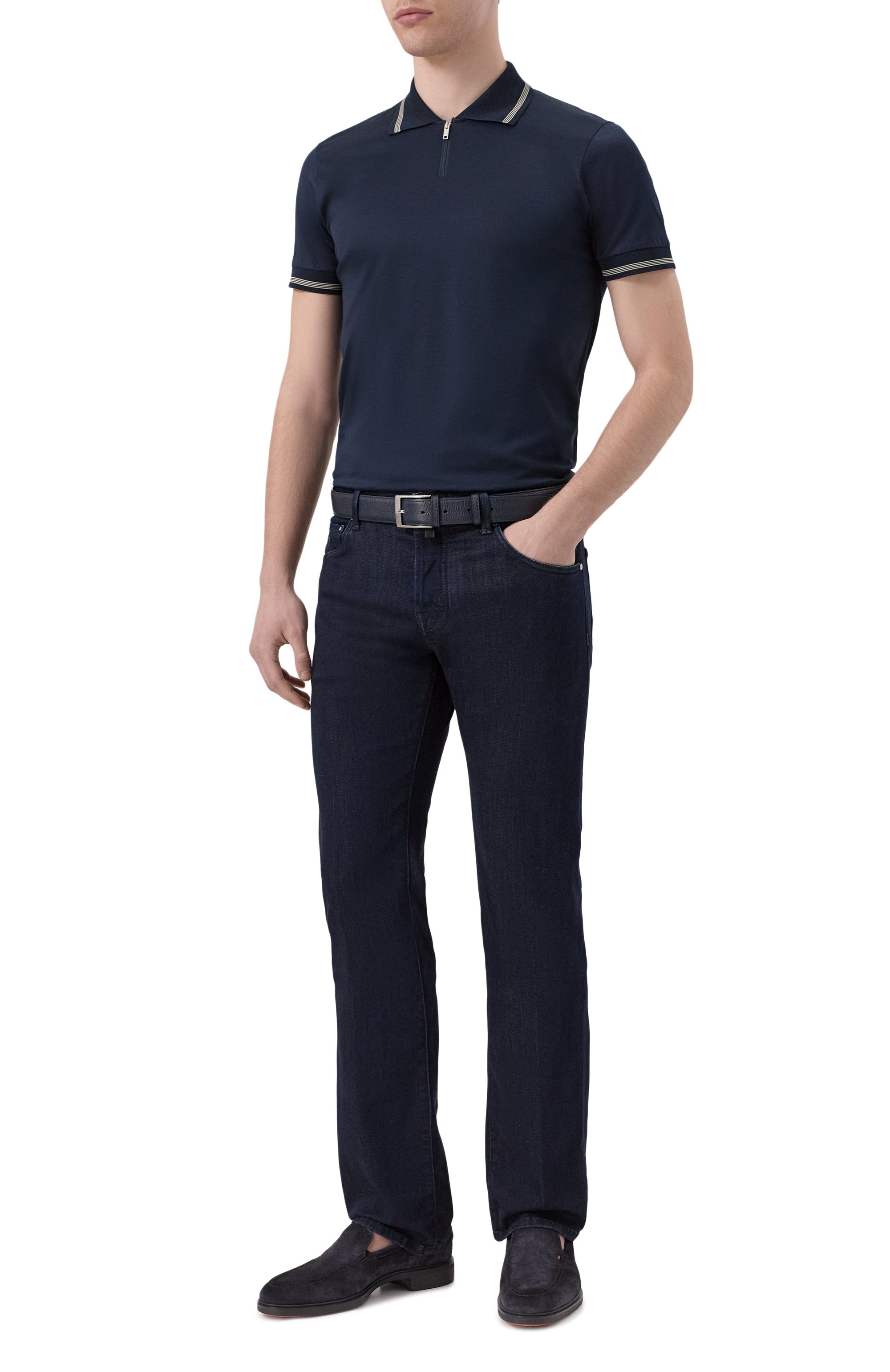 Хлопковое поло DANIELE FIESOLI, арт. SE1203, фото 2