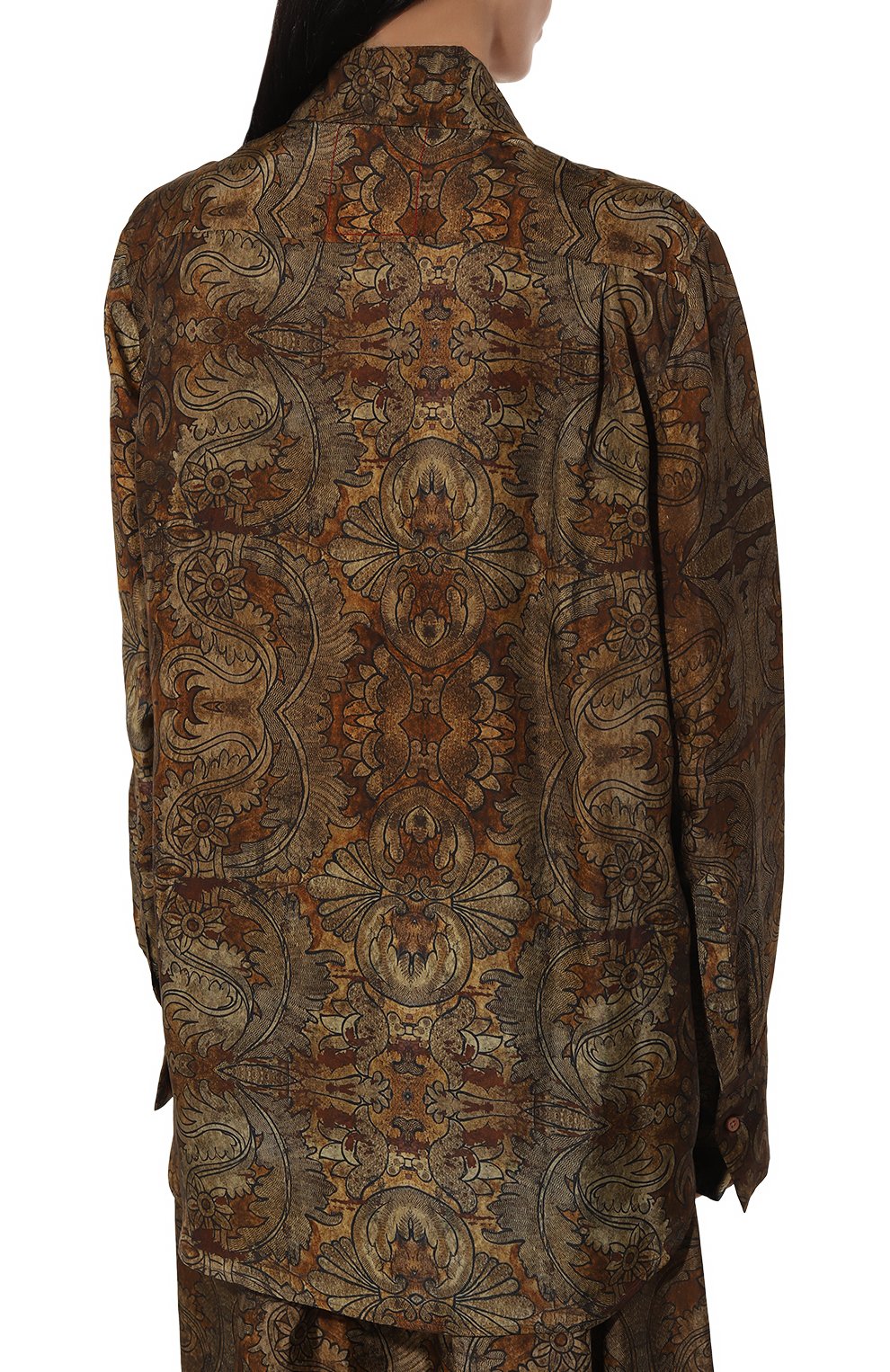 Блузка UMA WANG коричневого цвета по цене 130000 руб., арт. UW1019, фото 4 Блузка UMA WANG, арт. UW1019, фото 4