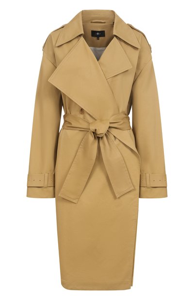 Женский хлопковый тренч 7 FOR ALL MANKIND, арт. 7N104108STF