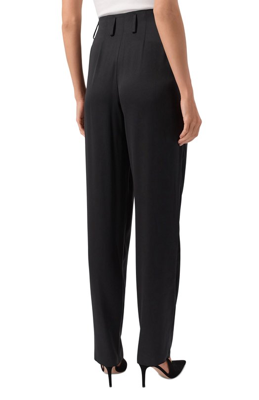 Атласные брюки Giorgio Armani GW001564/TE10101 Чёрный  GW001564/TE10101 Фото 4