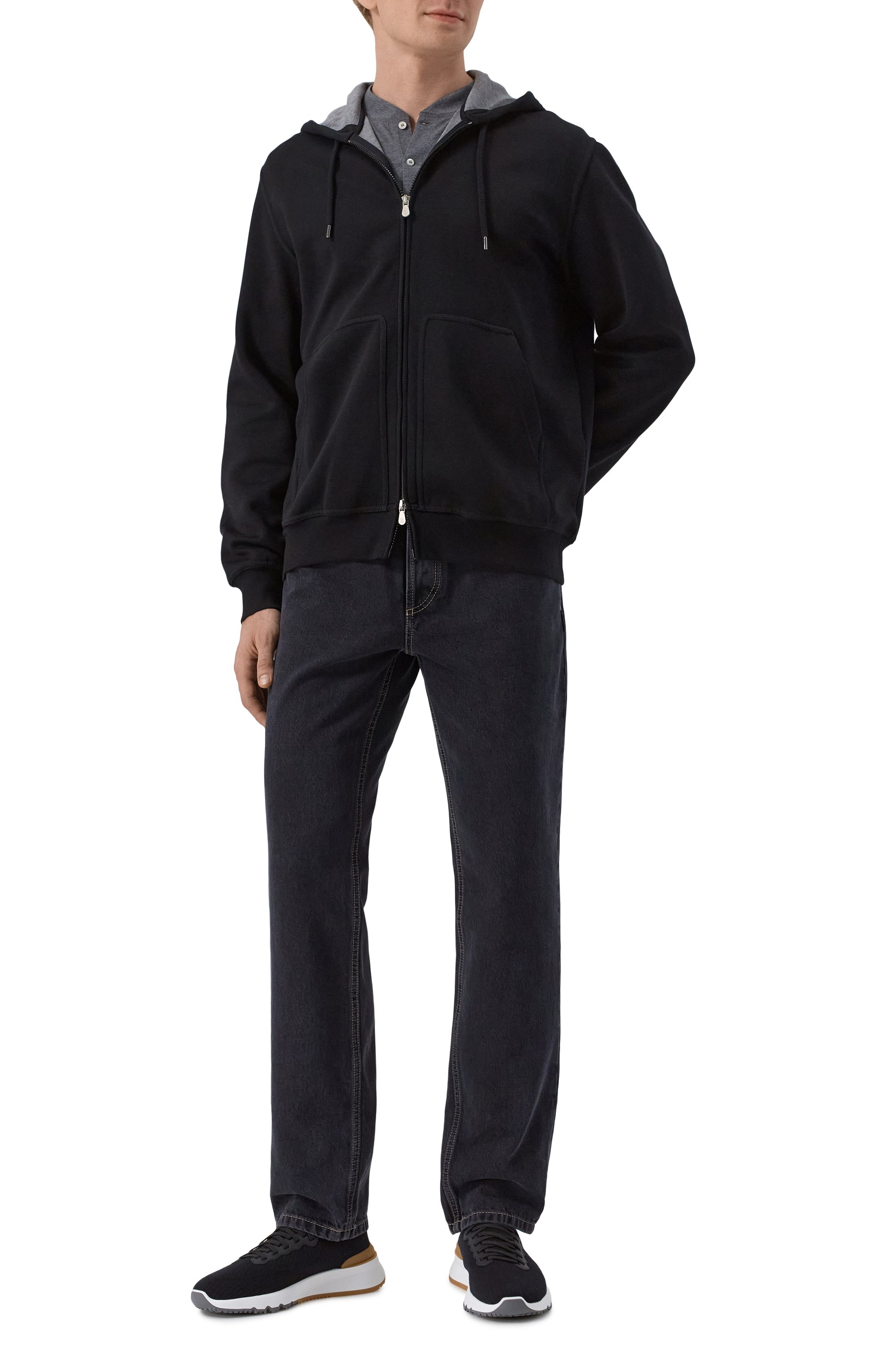 Текстильные кроссовки BRUNELLO CUCINELLI, арт. MZUPMB0252, фото 2